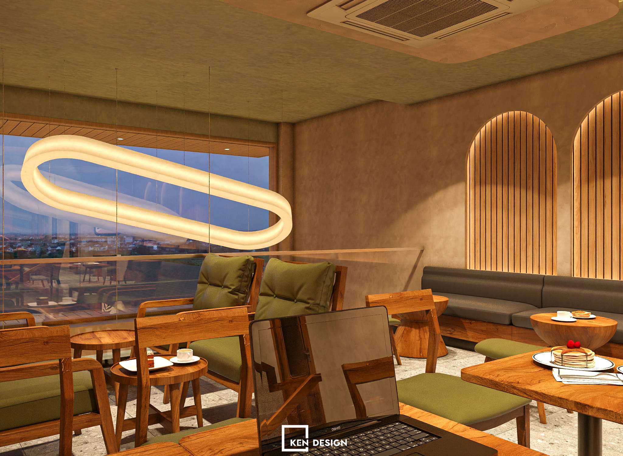 Thiết kế quán Win Lucky coffee & tea